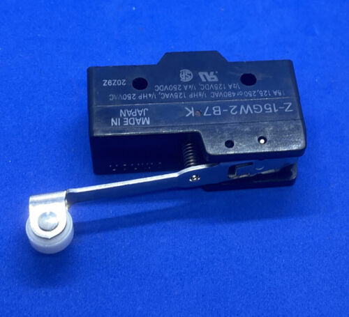 Omron Z-15GW2-B7-K Snap Switch,15A,Spdt,Hinge Roller Lever