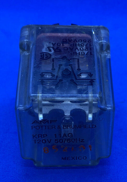 Tyco/Potter Brumfield Krp-11Ag-120V Relay Potter & Brumfield KRP-11AG-120 General Purpose Relay DPDT 10A 120V