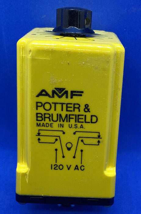 TE CONNECTIVITY/POTTER & BRUMFIELD CDB-38-70003 TIME DELAY RELAY DPDT 10SEC 120VAC