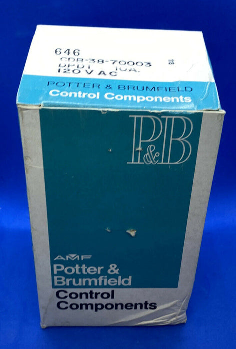 TE CONNECTIVITY/POTTER & BRUMFIELD CDB-38-70003 TIME DELAY RELAY DPDT 10SEC 120VAC