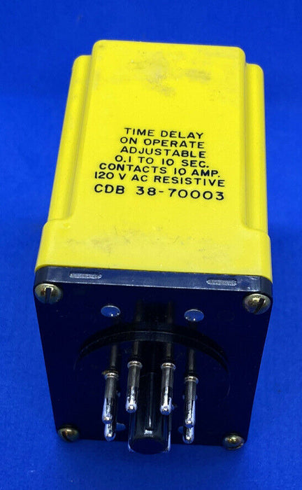 TE CONNECTIVITY/POTTER & BRUMFIELD CDB-38-70003 TIME DELAY RELAY DPDT 10SEC 120VAC