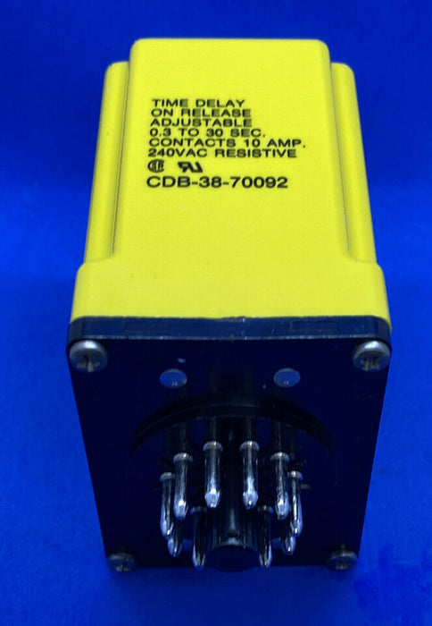 Potter &amp; Brumfield, CDB-38-70092, Relé de retardo de tiempo de 0,3 a 30 segundos, NUEVO, LISTO PARA ENVIAR