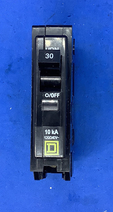 Square D QO115 1 Pole 15 Amp 120/240VAC Type QO Plug In Black Yellow Breaker