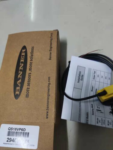 BANNER ENGINEERING QS18VP6D PHOTOELECTRIC SENSOR 61654