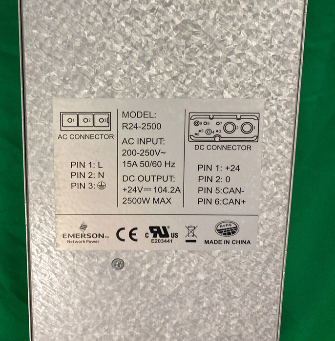 Emerson Network Power R24-2500 Rectifier 200-150V 15A (Refurbished)