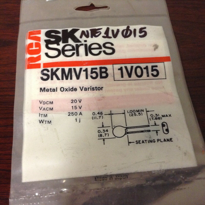 RCA SKMV15B - Metal Oxide Varistor (MOV), NOS (NTE1V015)