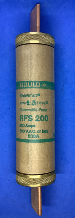 Gould Shawmut RFS200 Amp Renewable Fuse 600 Vac 20p Amps