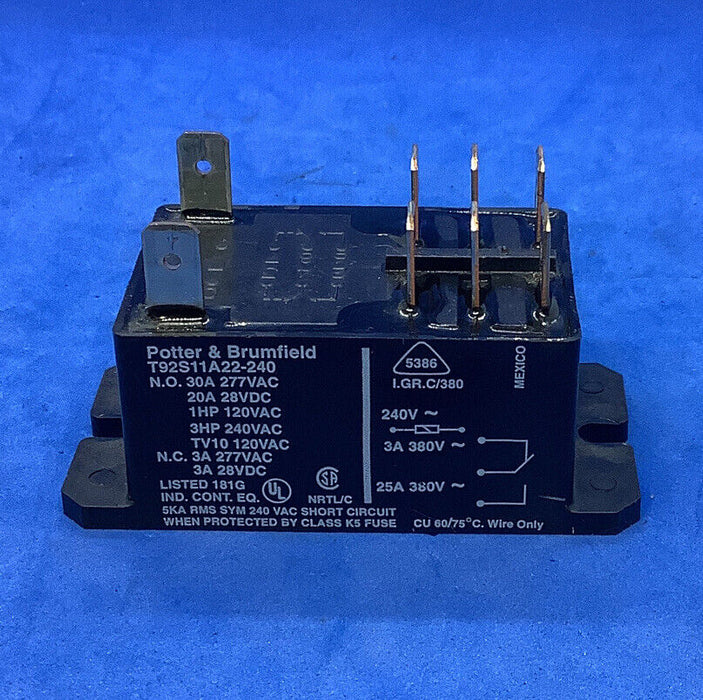 Potter & Brumfield T92 S11A22-240 Power Relay