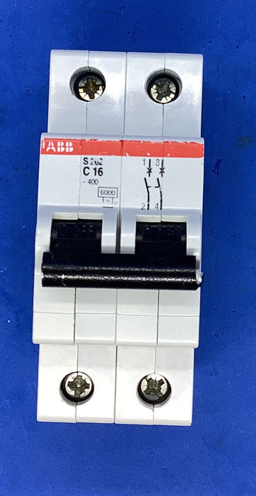 ABB S202-C16 2 Pole Circuit Breaker