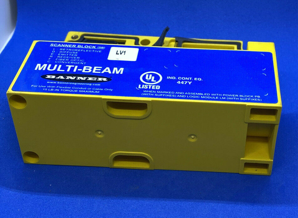 Basic Scanner Blocks Banner SBLV1 Multi Beam Sensor 3 and 4 Wire Scanner Blocks Retroreflec