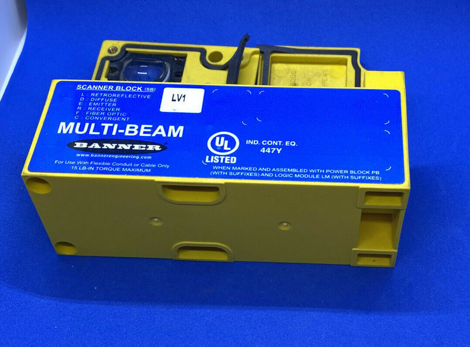 Basic Scanner Blocks Banner SBLV1 Multi Beam Sensor 3 and 4 Wire Scanner Blocks Retroreflec