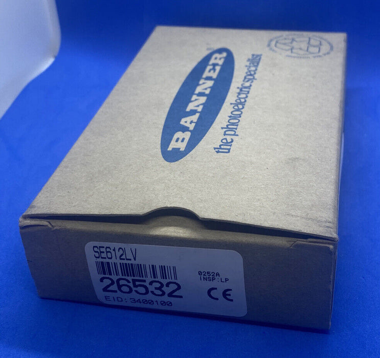 Banner SE612LV ECONO-BEAM Photoelectric Sensor 10-30 VDC 26532