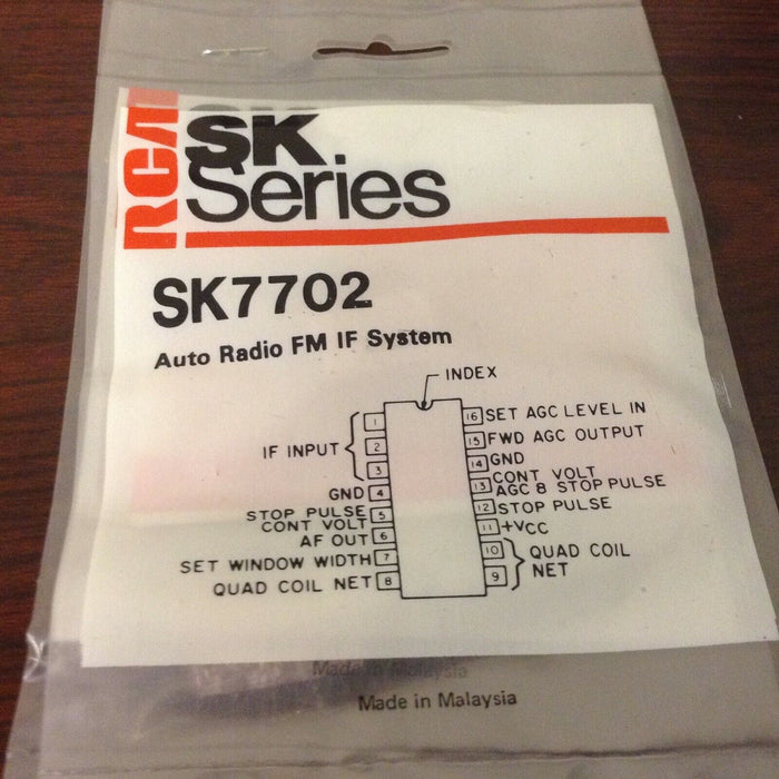 RCA SK7702 AUTO RADIO FM IF SYSTEM