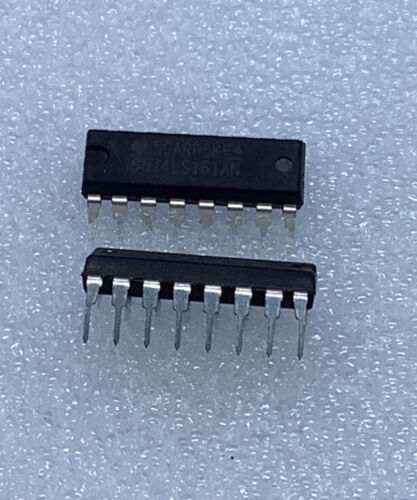 SN74LS161AN IC COUNTER SINGLE 4-BIT SYNC BINARY UP 16 PIN DIP (5 PCS) TEXAS INS