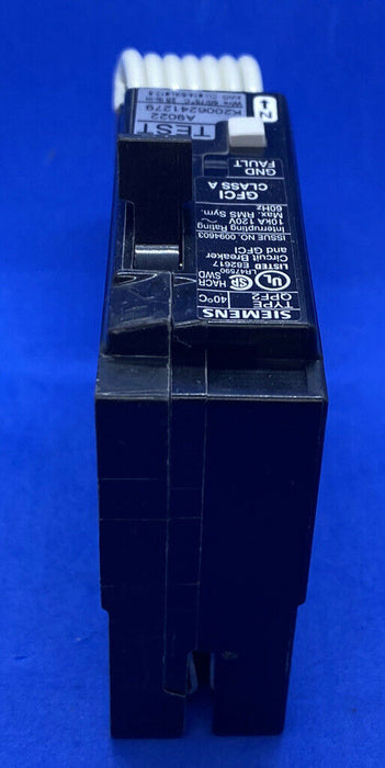 Siemens QF115A 15 Amp Ground Fault Circuit Interrupter With Self Test- Type QPF2