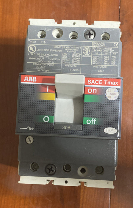 ABB SACE TMAX 11N 1SDA061802R1 CIRCUIT BREAKER T1N030TL