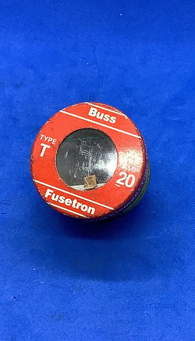 Buss Fusetron Type T 20 Amp Dual Element Time Delay Fuse