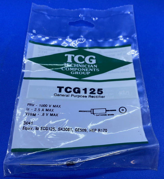 TCG125 General Purpose Rectifier - ECG125,SK3081,GE509,HEP R170