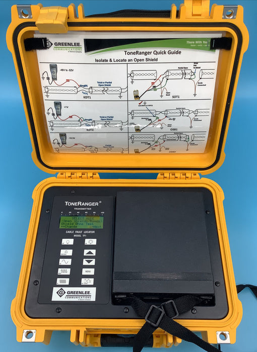 GREENLEE TONERANGER TF1 CABLE FAULT LOCATOR W/ ARIEL BURIED & PAIRED ID