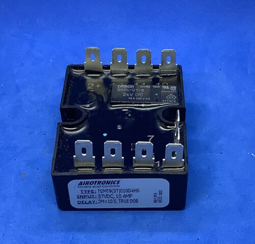 AIROTRONICS, CUBE RELAY TIMER, TGMT9(37)010D 4HS INPUT 24VDC, 10AMP. DELAY