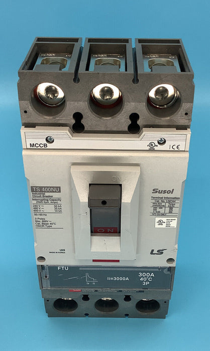 LS Industrial TS 400NU Circuit Breaker 600V 300A TS400FTU Trip