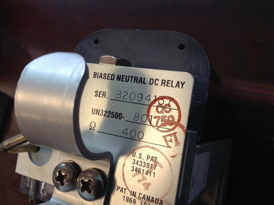 USS PN-150B 322500-801 Rev 35 BIASED NEUTRAL DC RELAY