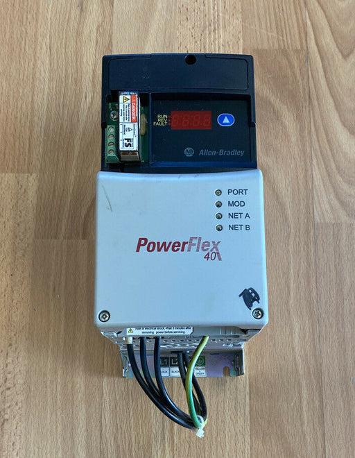 (Used) Allen Bradley 22D-D2P3N104 POWERFLEX-40 AC DRIVE With 22-COMM-E & 22-RF012-BL - EcoTech Solutions Inc.