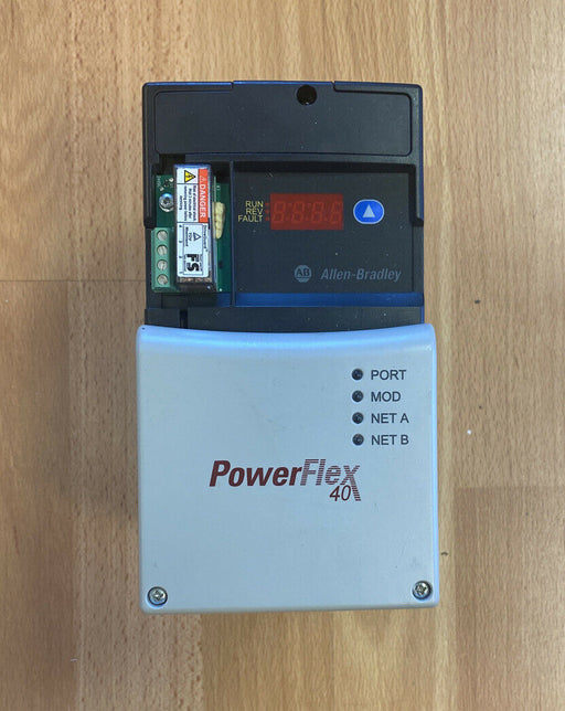 (Used) Allen Bradley 22D-D2P3N104 POWERFLEX-40 AC DRV 1.0HP W/ 22-COMM-E & 319280-A02 - EcoTech Solutions Inc.