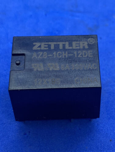 ZETTLER AZ8-1CH-12DE 6A 300VAC Power Relay 5 Pins