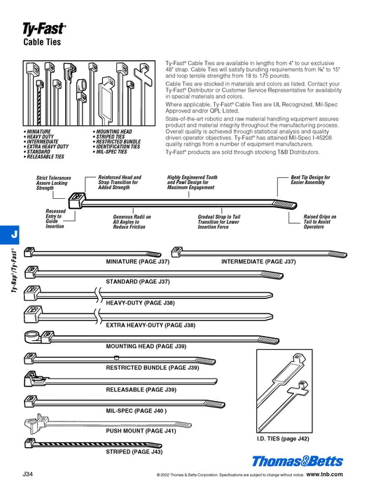 Thomas & Betts TYRap 5.5" 40lb