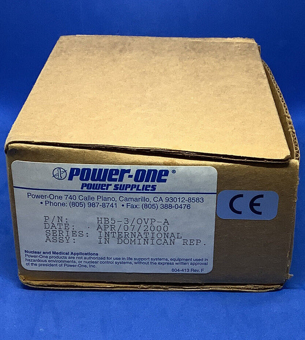 Power-One HB5-3/OVP-A International Series 5VDC 3AMPS