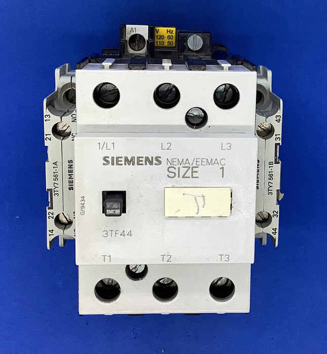 SIEMENS 3TF44 SIZE 1 STARTER 110/120V