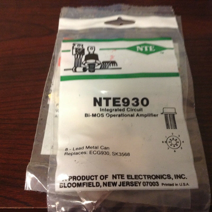 NTE NTE930 IC Integrated Circuit BI-MOS Operational Amplifier Electronics