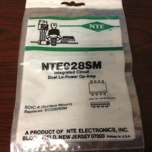 NTE Electronics NTE928SM INTEGRATED CIRCUIT LOW POWER DUAL OPERATIONAL AMPLIFIER (replaces ECG928SM) - EcoTech Solutions Inc.