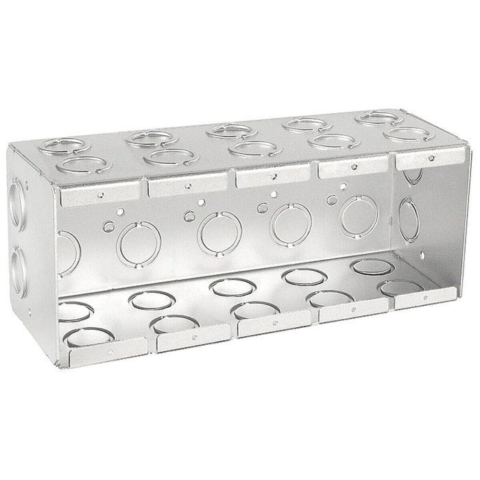 Solid Masonry Box, Five Gang, 3-1/2 in. Deep