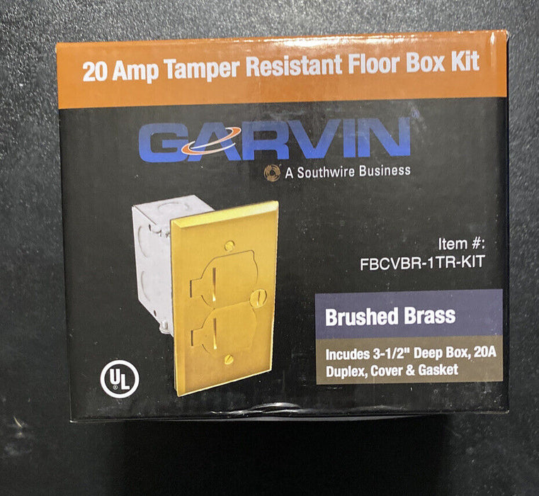 20 Amp Tamper Resistant Floor Box Kit