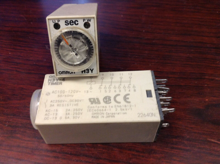 1 piece - Omron Relay H3Y-4 60S Time Relay, 120 VAC