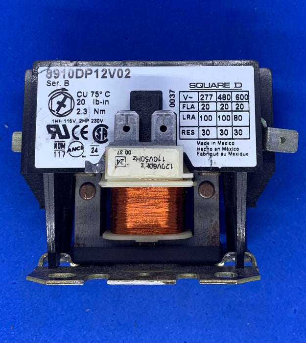 Square D 8910-DP12-V02 CONTACTOR SER.B 8910DP12V02