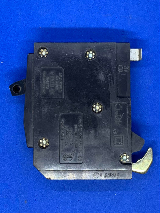 Square D QOT1515 Tandem Plug in Circuit Breaker
